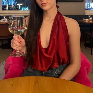 Ramy Brook Harriet Silk Halter Tank Top